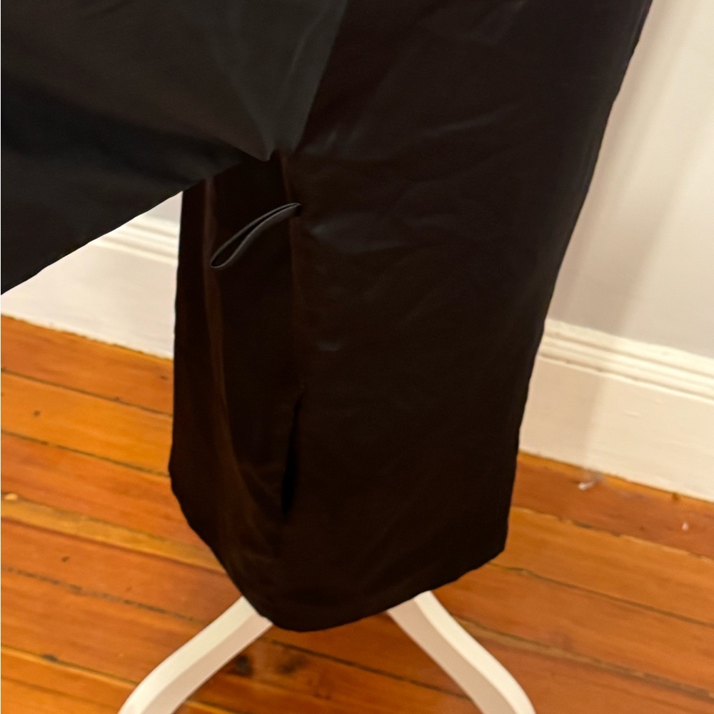 Victoria’s Secret Black Pink Stripe Satin Tie Cozy Comfy Midi Classic Robe - Picture 4 of 6